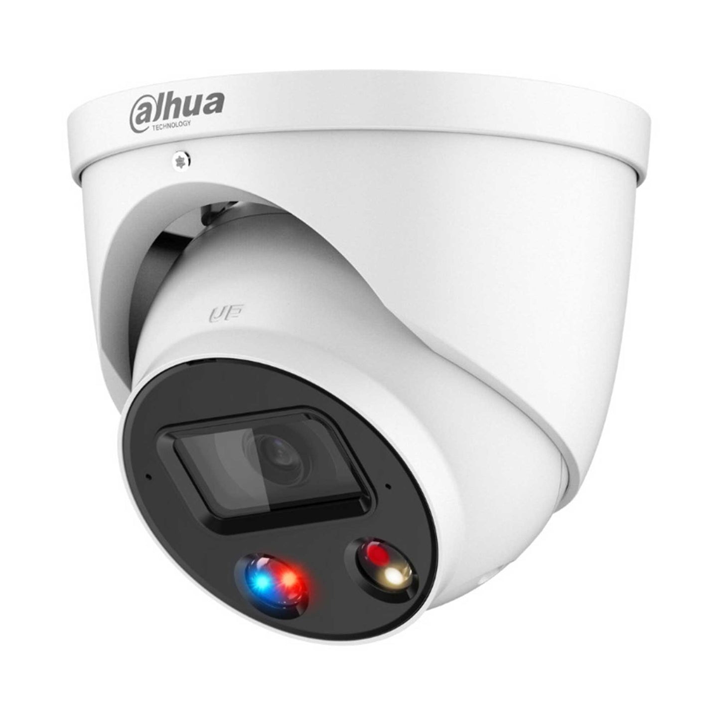 Dahua 5MP TiOC 2.0 WizSense Active Deterrence IP Turret Camera 2.8mm Lens, Built-in Mic & Speaker