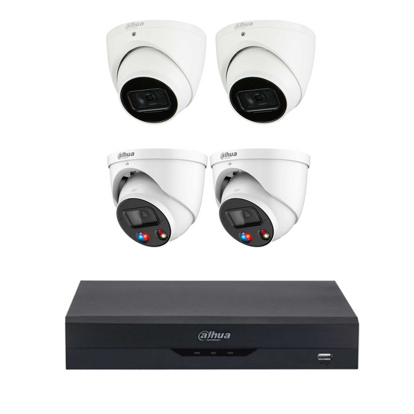 Dahua 8MP 4-Camera AI + WizSense CCTV Package