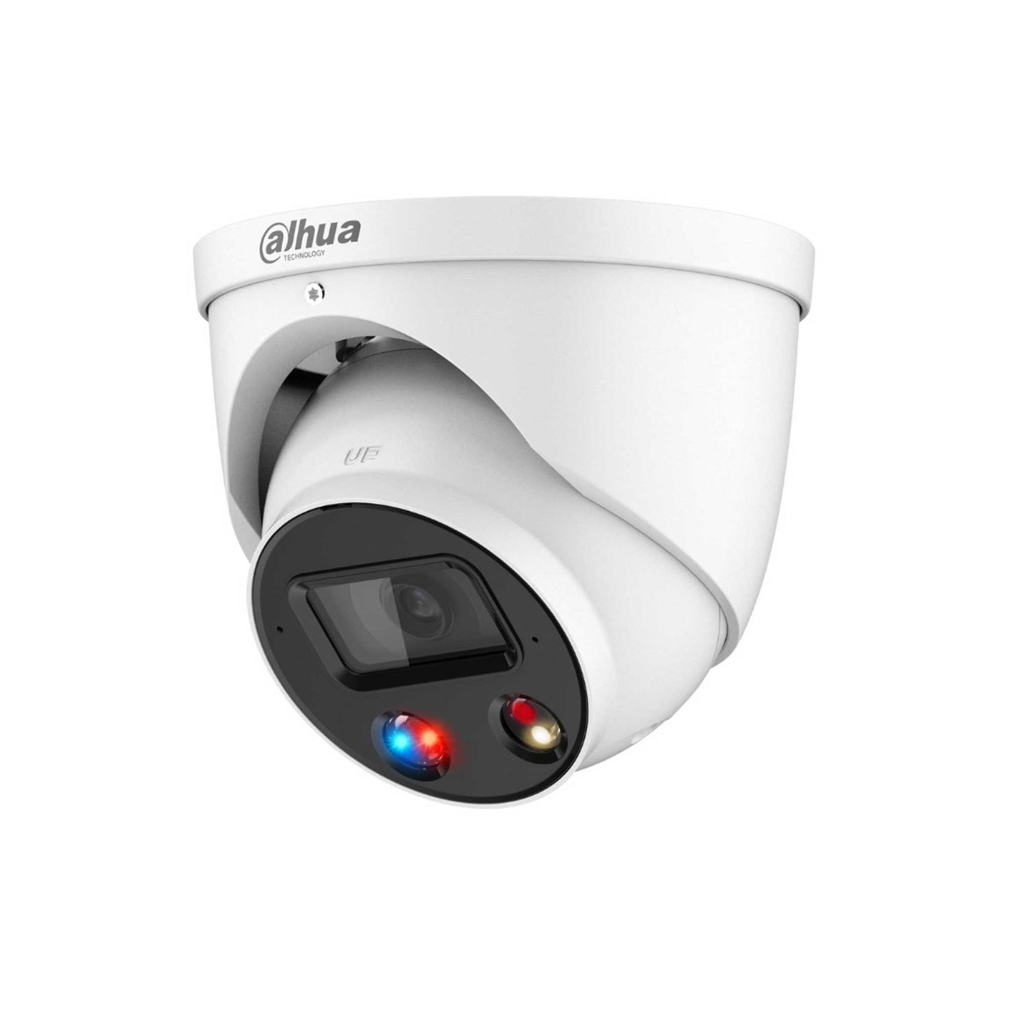 Dahua 8MP 4k TiOC SMD4.0 Active Deterrence IP Turret Camera 2.8mm Lens, Built-in Mic Speaker