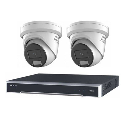Hikvision 2-Camera Hybrid 6MP CCTV Package with Installation by 5 Star Security