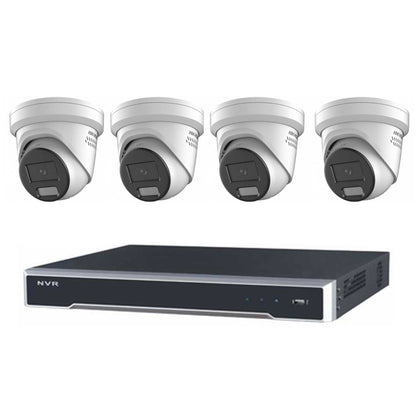 Hikvision 4-Camera Hybrid 6MP CCTV Package including 3TB Hard Drive with Installation by 5 Star Security