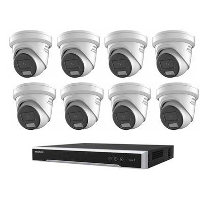 Hikvision 8-Camera ColorVu 8MP CCTV Package with Installation by 5 Star Security